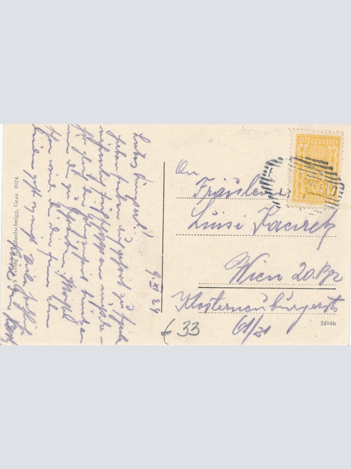 AK aus Fürstenfeld Bismarkstraße Steiermark Ansichtskarte (13610)