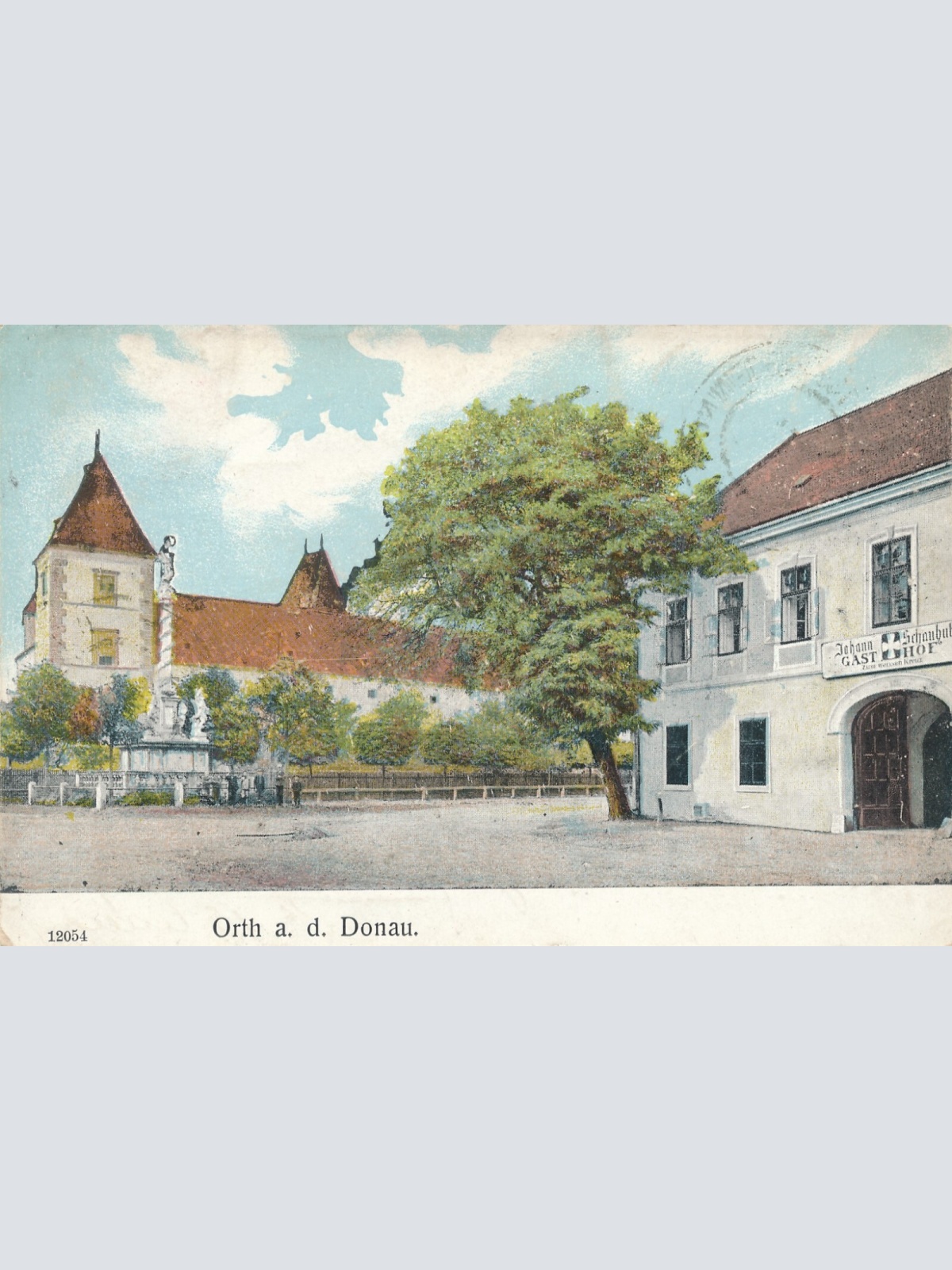 AK aus Orth a. d. Donau Gasthof Schauhub Niederösterreich Ansichtskarte (13852)