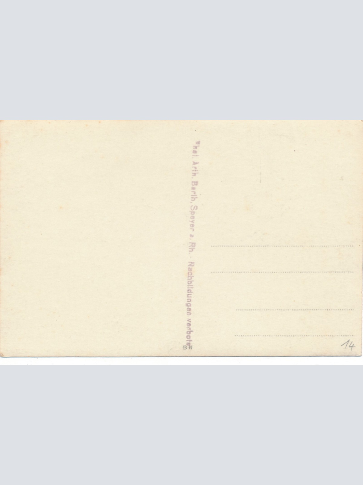 AK Annodazumals aus Speyer am Rhein Promenade Ansichtskarte (13918)