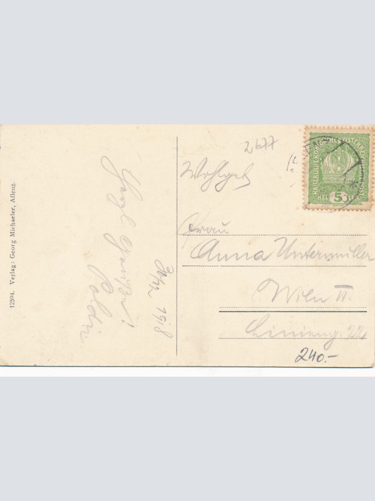 AK vom Müllnerwirt in Feistring bei Aflenz Ansichtskarte (13915)