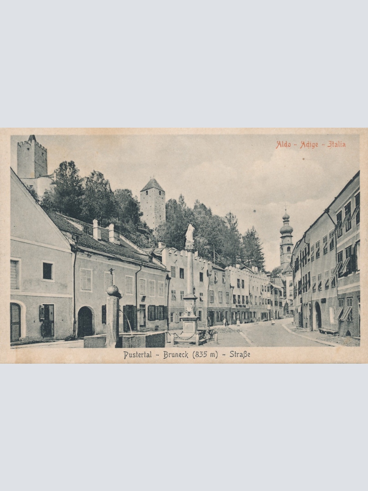 AK aus Aldo Adige Italia Pustertal Bruneck Ansichtskarte (13841)
