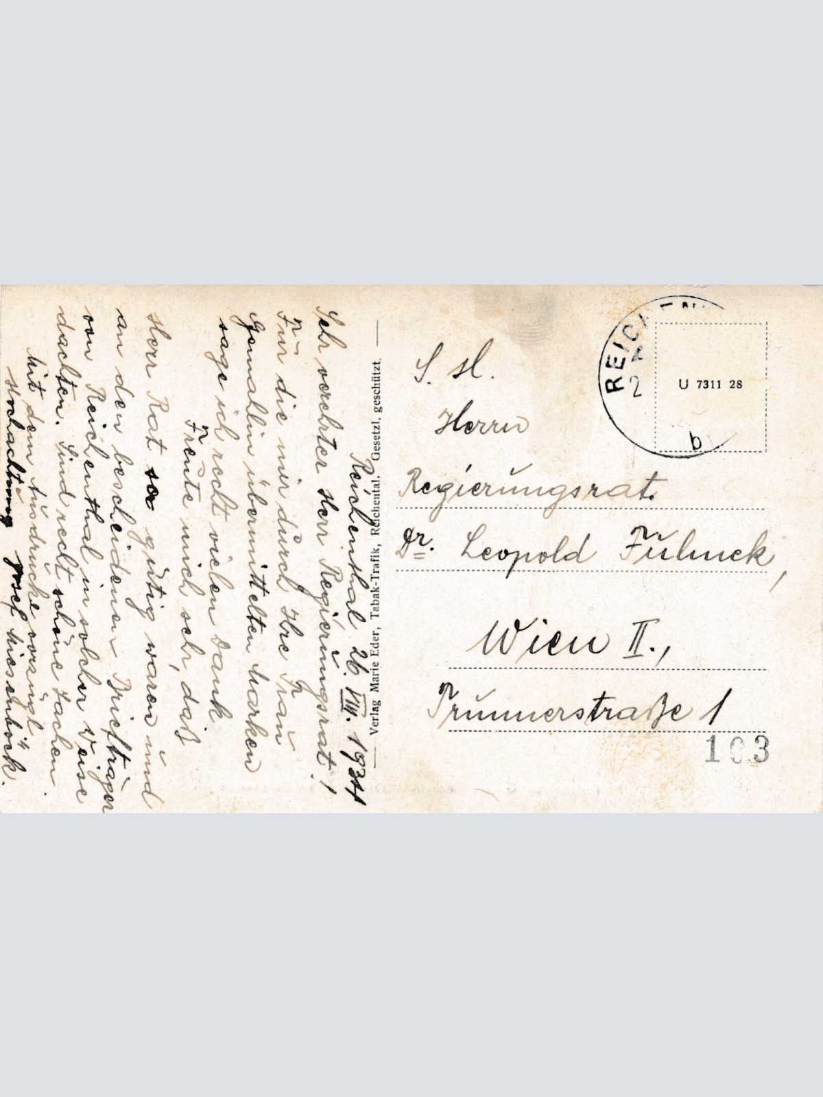 AK aus Reichental mit Schloß Waldenfels Oberösterreich Ansichtskarte (13858)