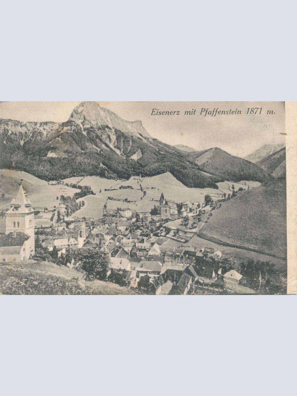 AK aus Eisenerz mit Pfaffenstein Steiermark Ansichtskarte (14115)