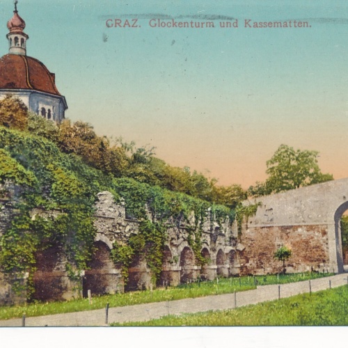 AK aus Graz Glockentrum und Kassenmatten Steiermark Ansichtskarte (14119)