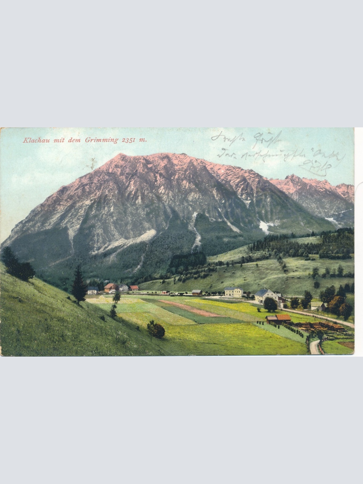 AK aus Klachau mit dem Grimming Steiermark Ansichtskarte (14123)