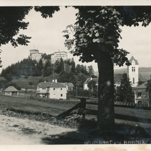 AK aus Neumarkt von der Bahnhofstrasse Steiermark Ansichtskarte (14126)