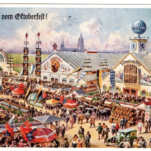 AK, Gruß vom Oktoberfest, München, Bayern (S4596)