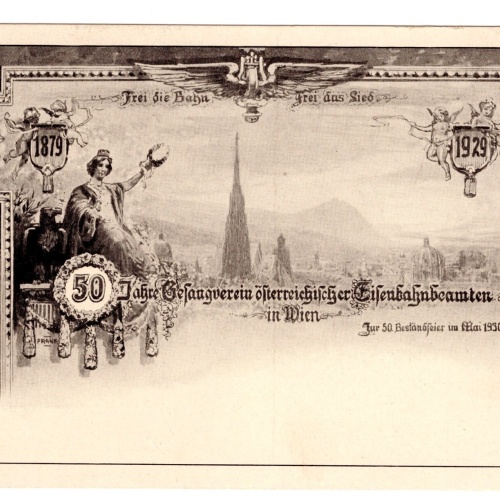 AK, 50 Jahre Gesangverein österreichischer Eisenbahnbeamten, Wien (S4615)