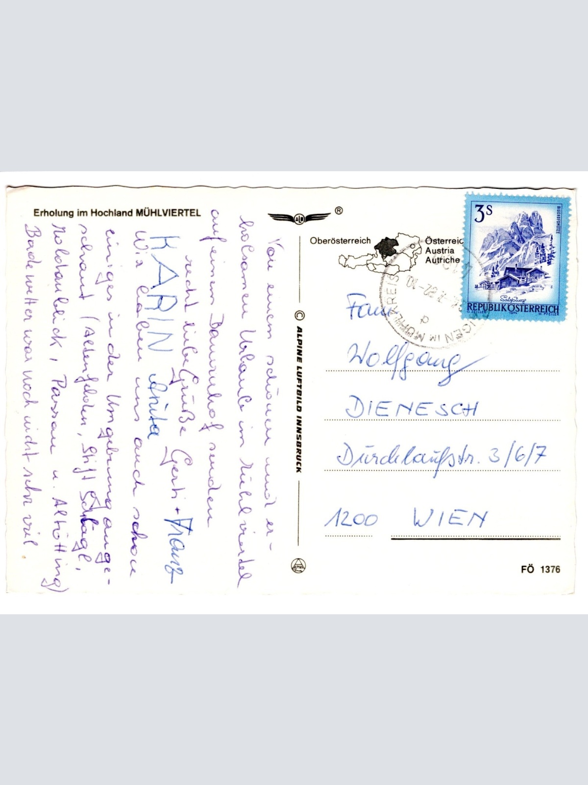 AK, Gruss aus dem oberen Mühlviertel, Oberösterreich (S4628)