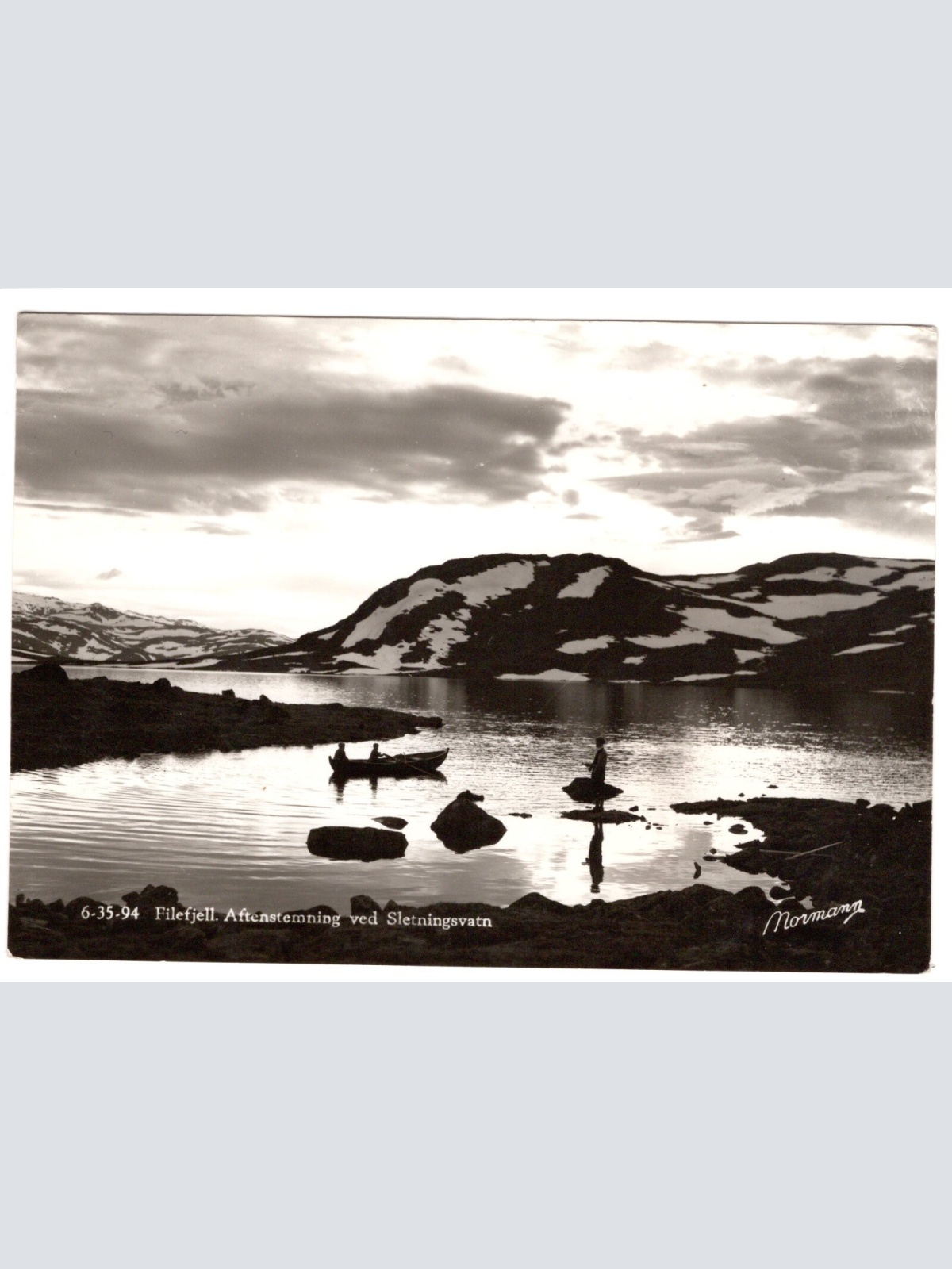 AK, Norwegen, Filefjell, Aftenstemning ved Sletningsvatn (S4641)