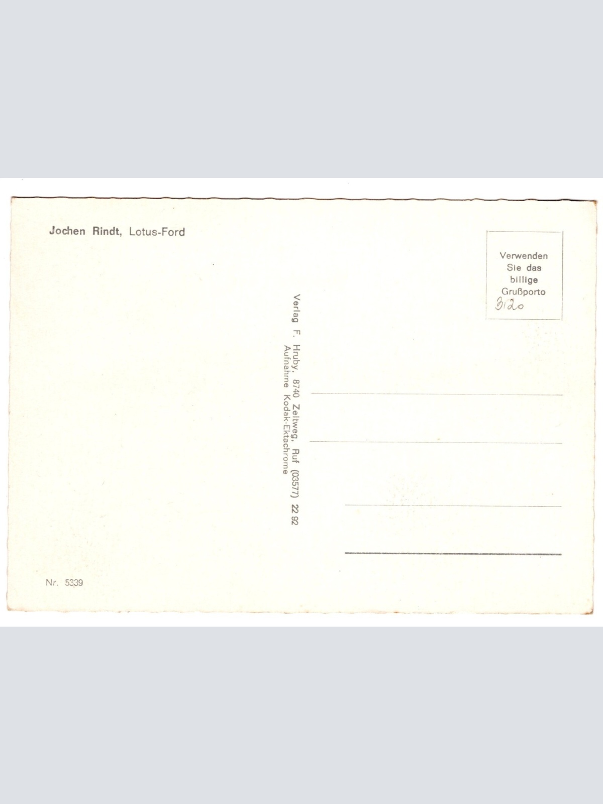 AK, Jochen Rindt, Lotus-Ford, Rennauto, Ansichtskarte (S4678)