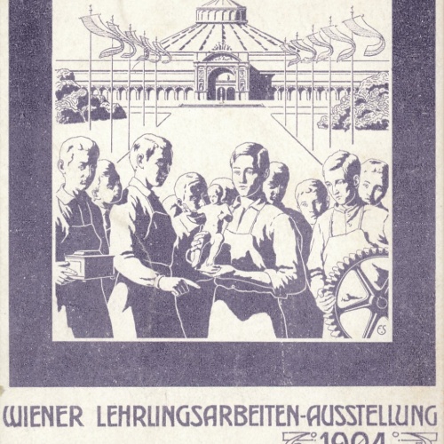 AK Wiener Lehrlingsarbeiten Ausstellung 1904 Ansichtskarte (13960)