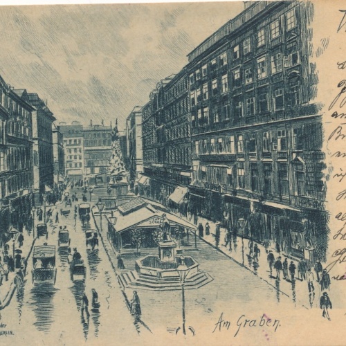 AK aus Wien am Graben Ansichtskarte (14163)