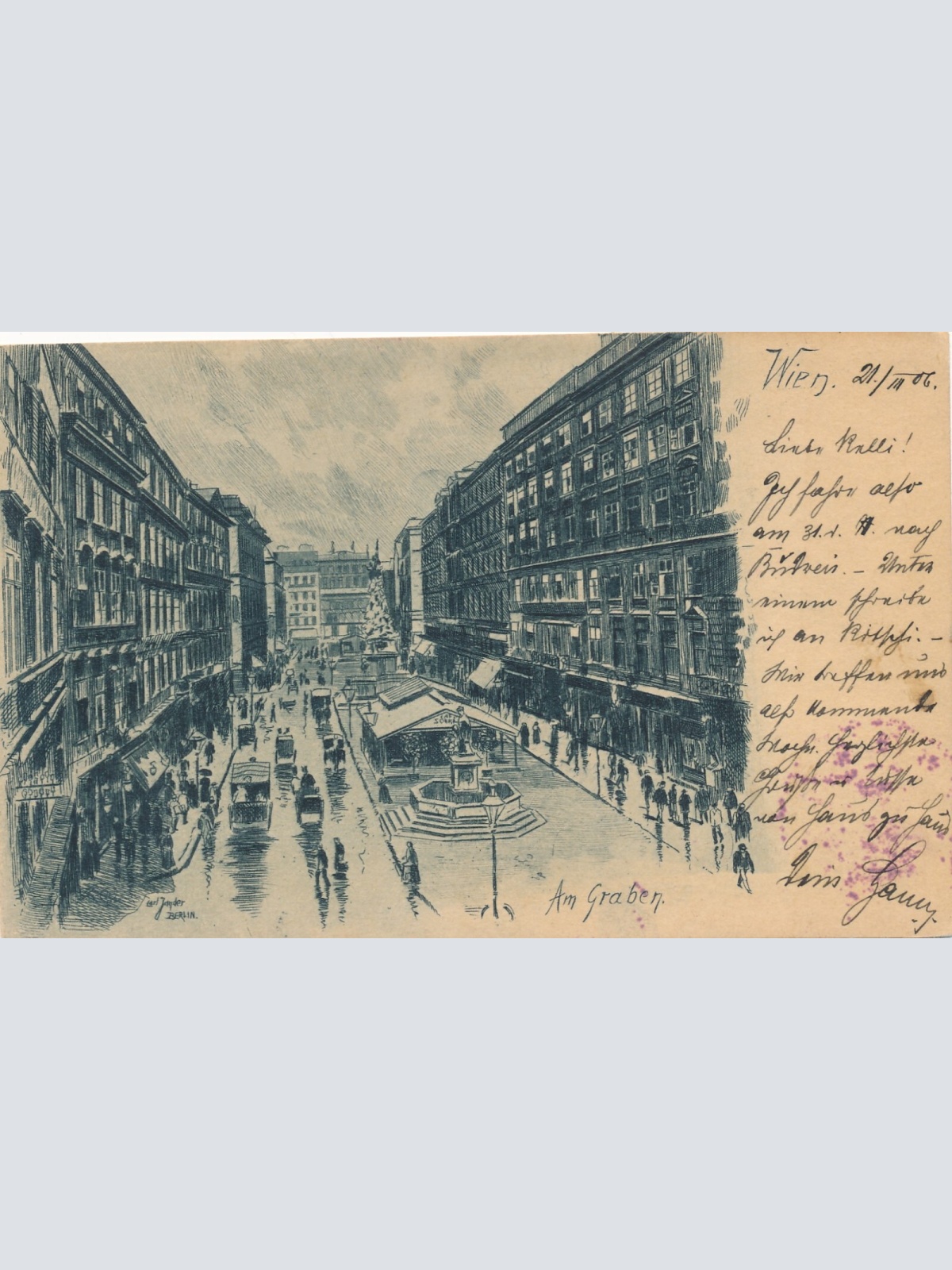 AK aus Wien am Graben Ansichtskarte (14163)