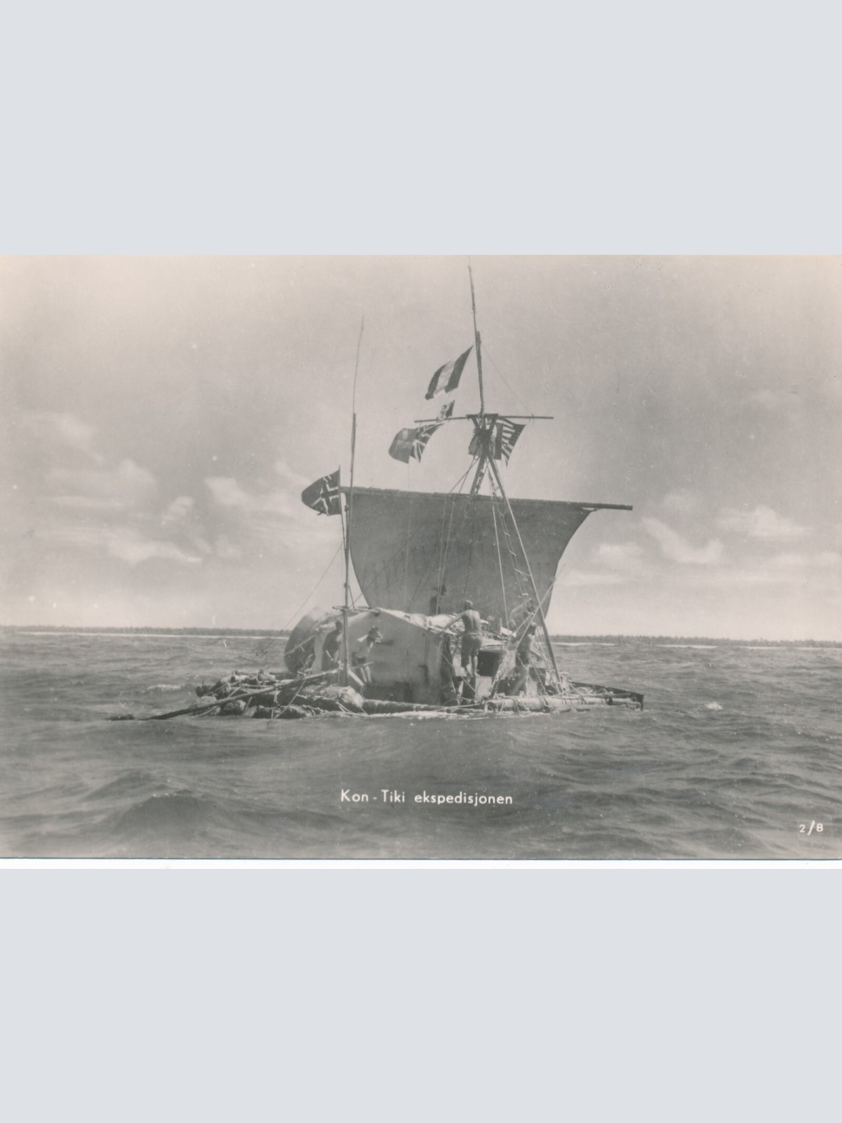 AK Kon Tiki ekspedisjonen Ansichtskarte (14166)