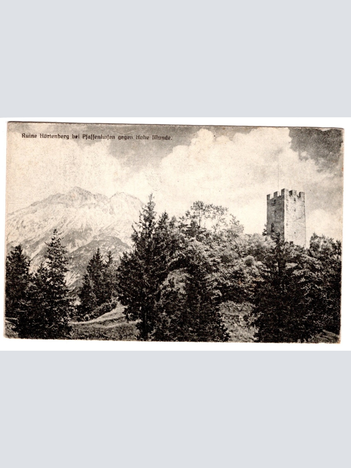 AK, Ruine Hörtenberg bei Pfaffenhofen, Tirol, Ansichtskarte (S4812)