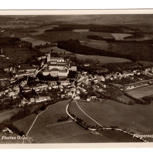 AK, Fliegeraufnahme, St. Florian, Oberösterreich, Ansichtskarte (S4864)