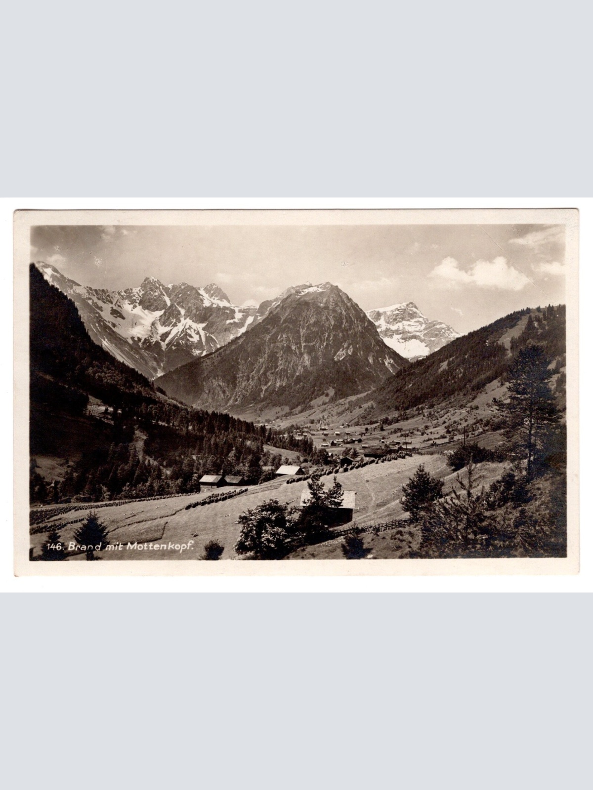 AK, Brand bei Bludenz, Vorarlberg, Ansichtskarte (S4882)