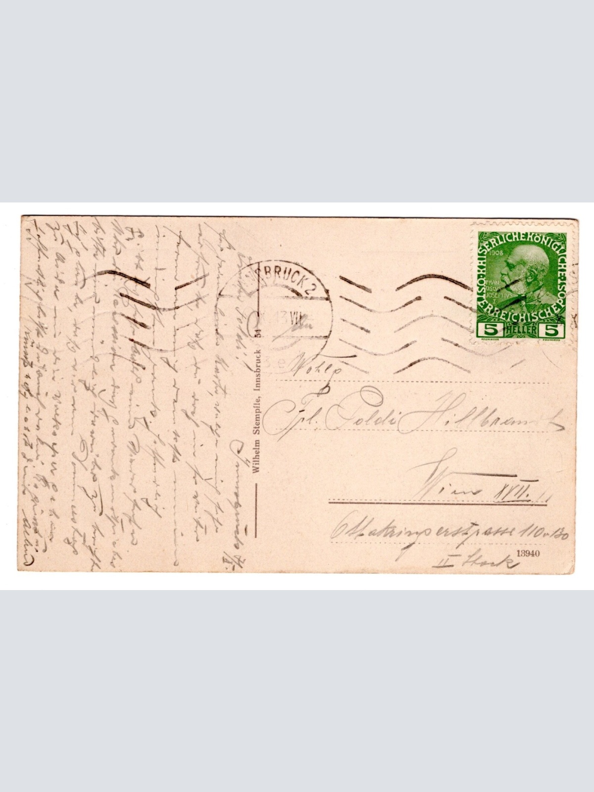 AK, Innsbruck vom Berg Isel, Tirol, Ansichtskarte (S4892)