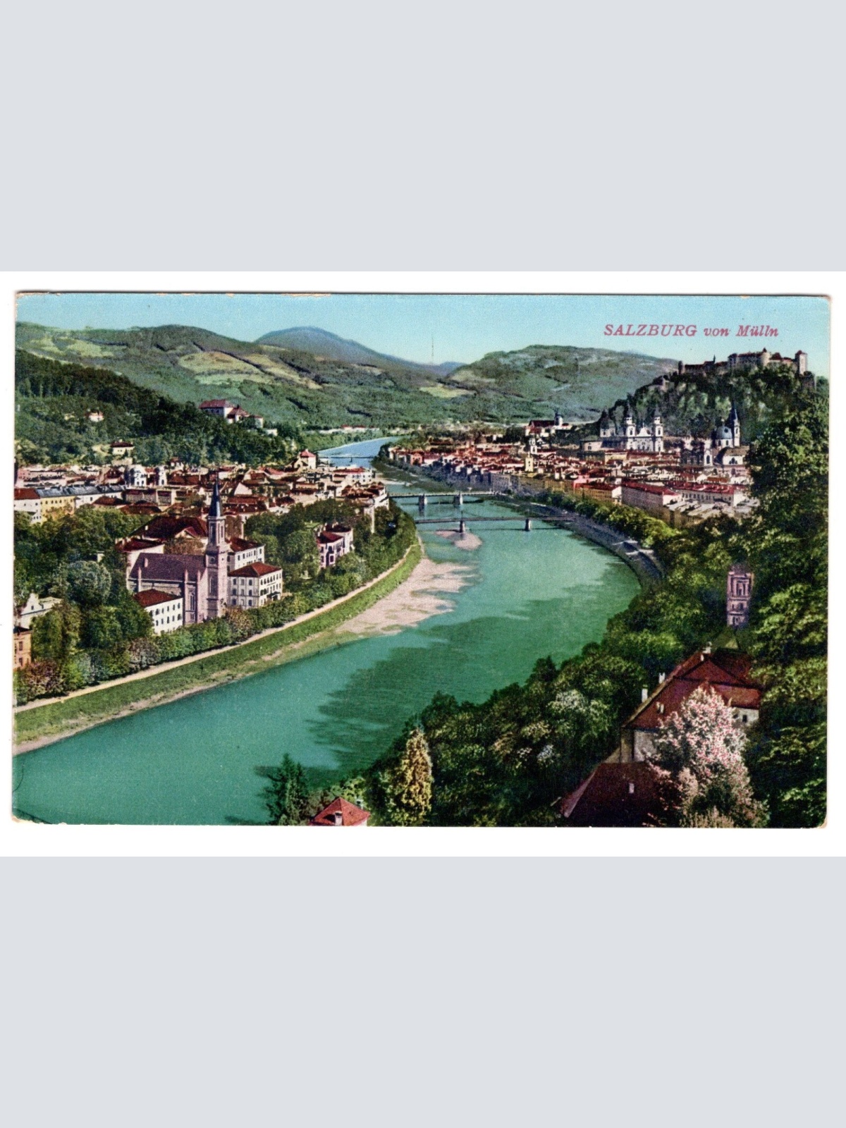 AK, Salzburg von Mülln, Ansichtskarte (S4917)