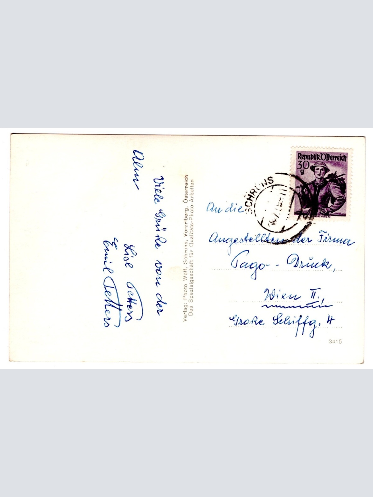 AK, Schruns, Vorarlberg, Ansichtskarte (S4920)