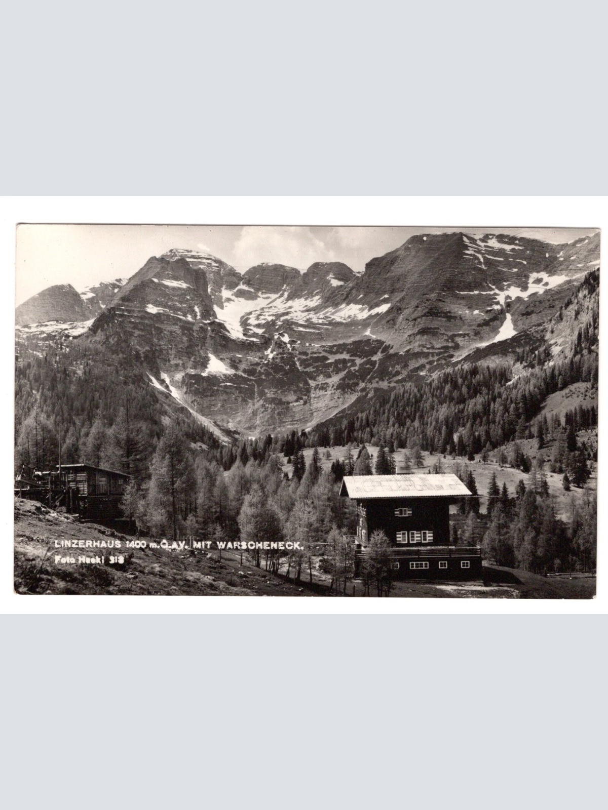 AK, Linzerhaus mit Warscheneck, Ansichtskarte (S4927)