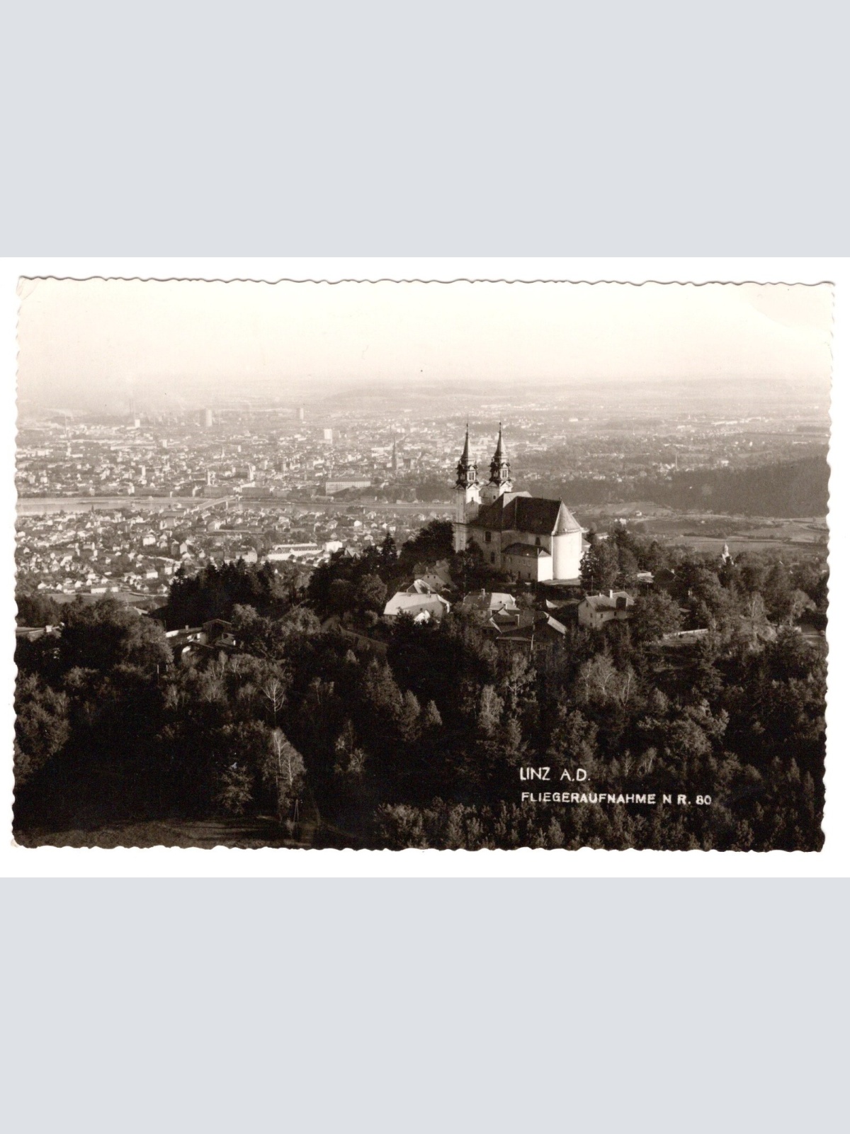 AK, Linz an der Donau, Fliegeraufnahme, Oberösterreich, Ansichtskarte (S4957)