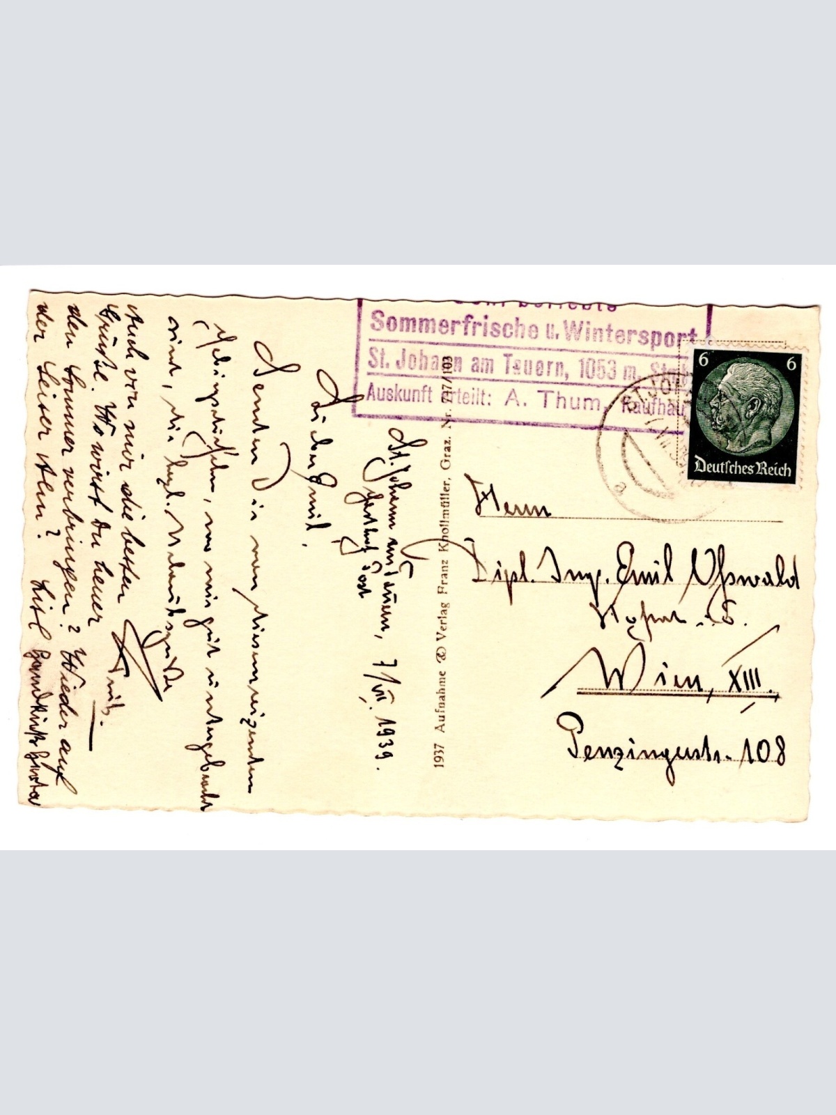 AK, Sankt Johann am Tauern, Steiermark, Ansichtskarte (S5015)