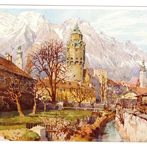Künstler-AK, Handel-Mazzetti, Nr. 10 Solbad Hall bei Innsbruck (S5024)