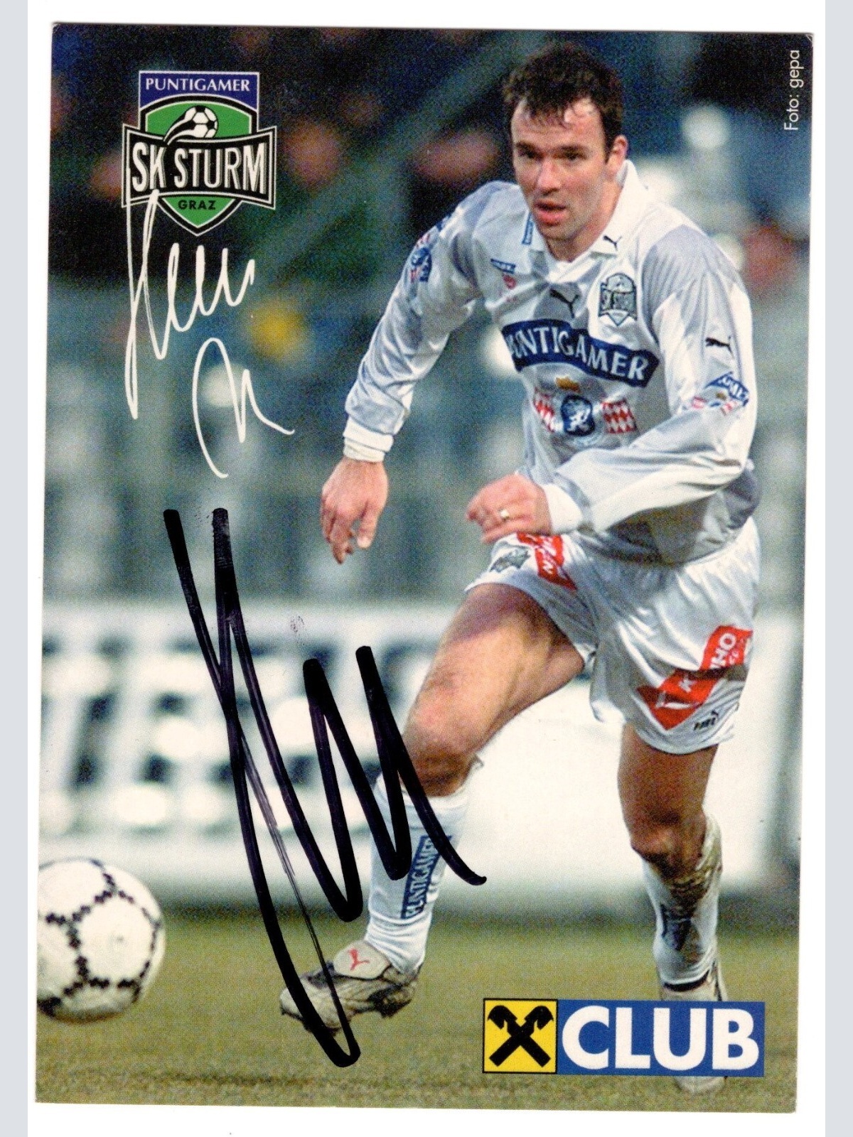 AK, Mario Haas, mit Original Unterschrift (S5043)