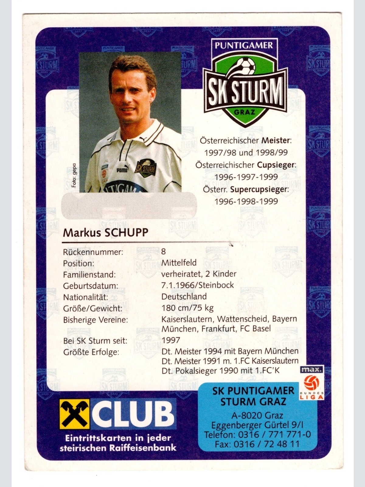 AK, Markus Schupp, mit Original Unterschrift (S5046)