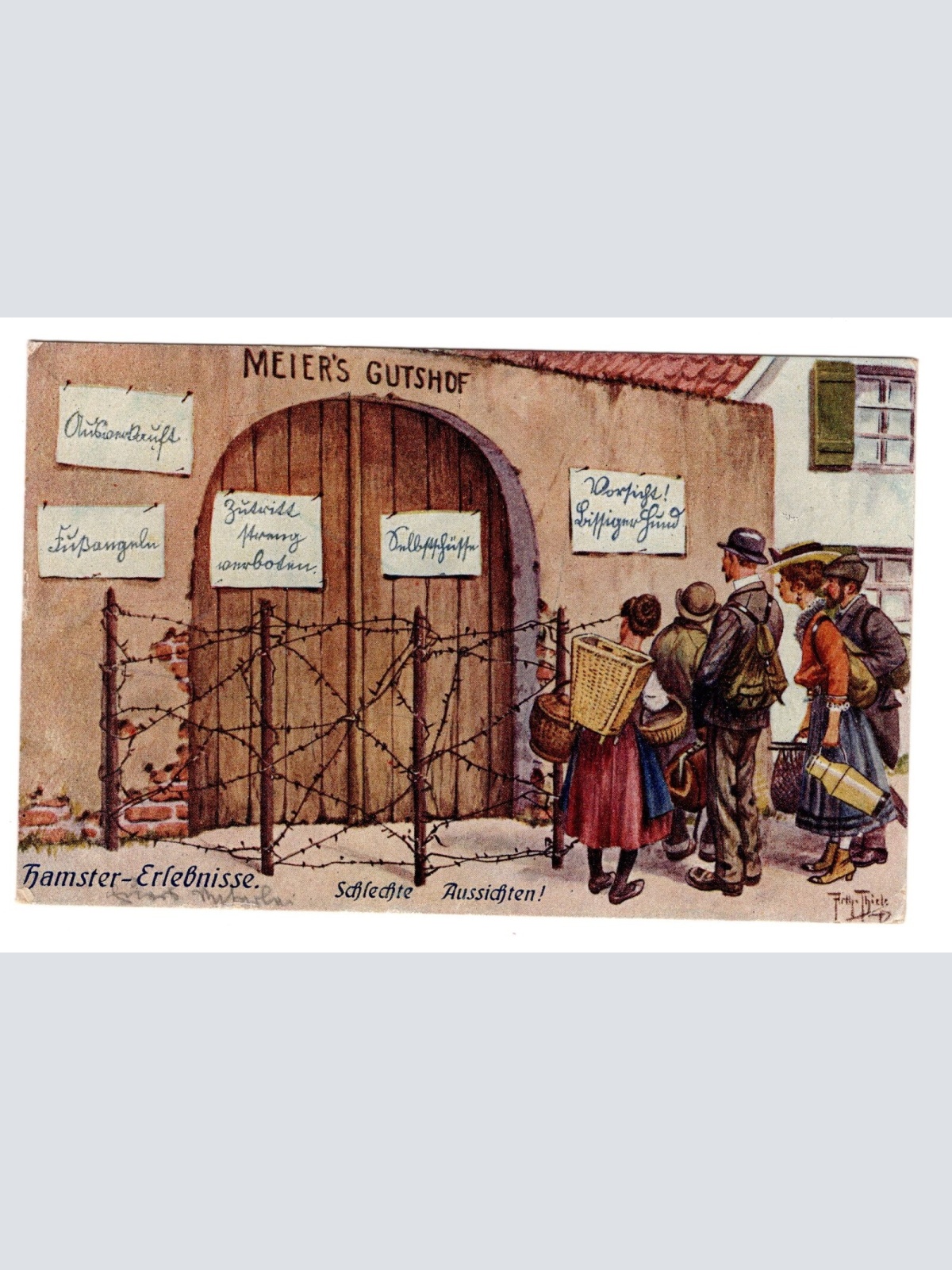 AK, Meiers Gutshof, Hamster Erlebnisse, Ansichtskarte (S5056)