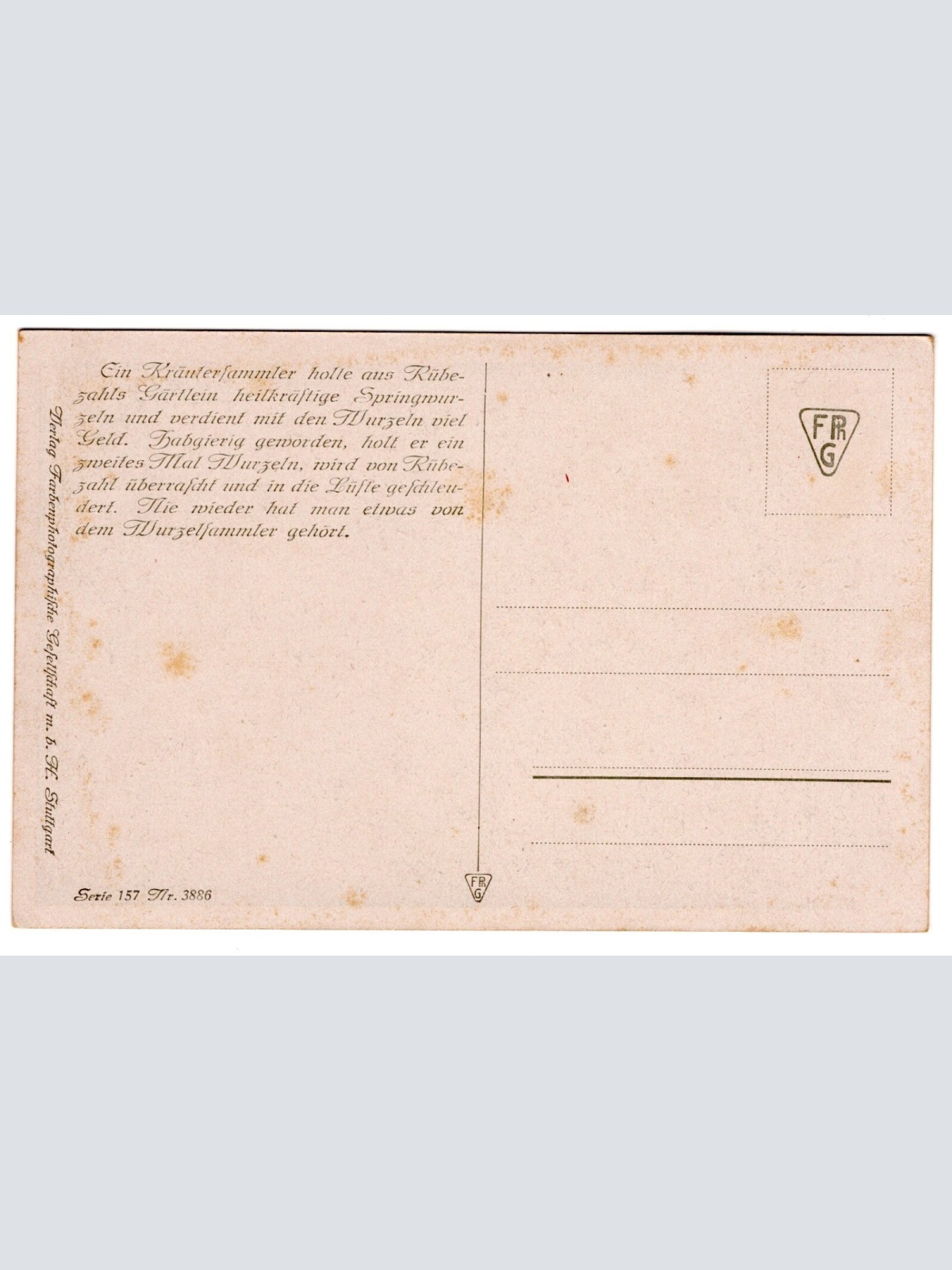 AK, Rübezahl und der Wurzelsammler, Ansichtskarte (S5058)