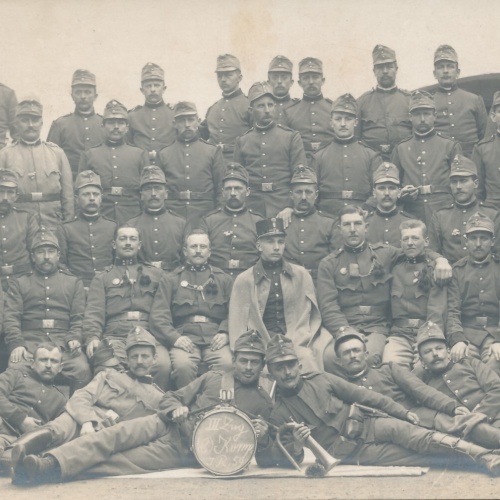 AK III Zug Komp J.R. 59 mit Offizier Militaria (14025)