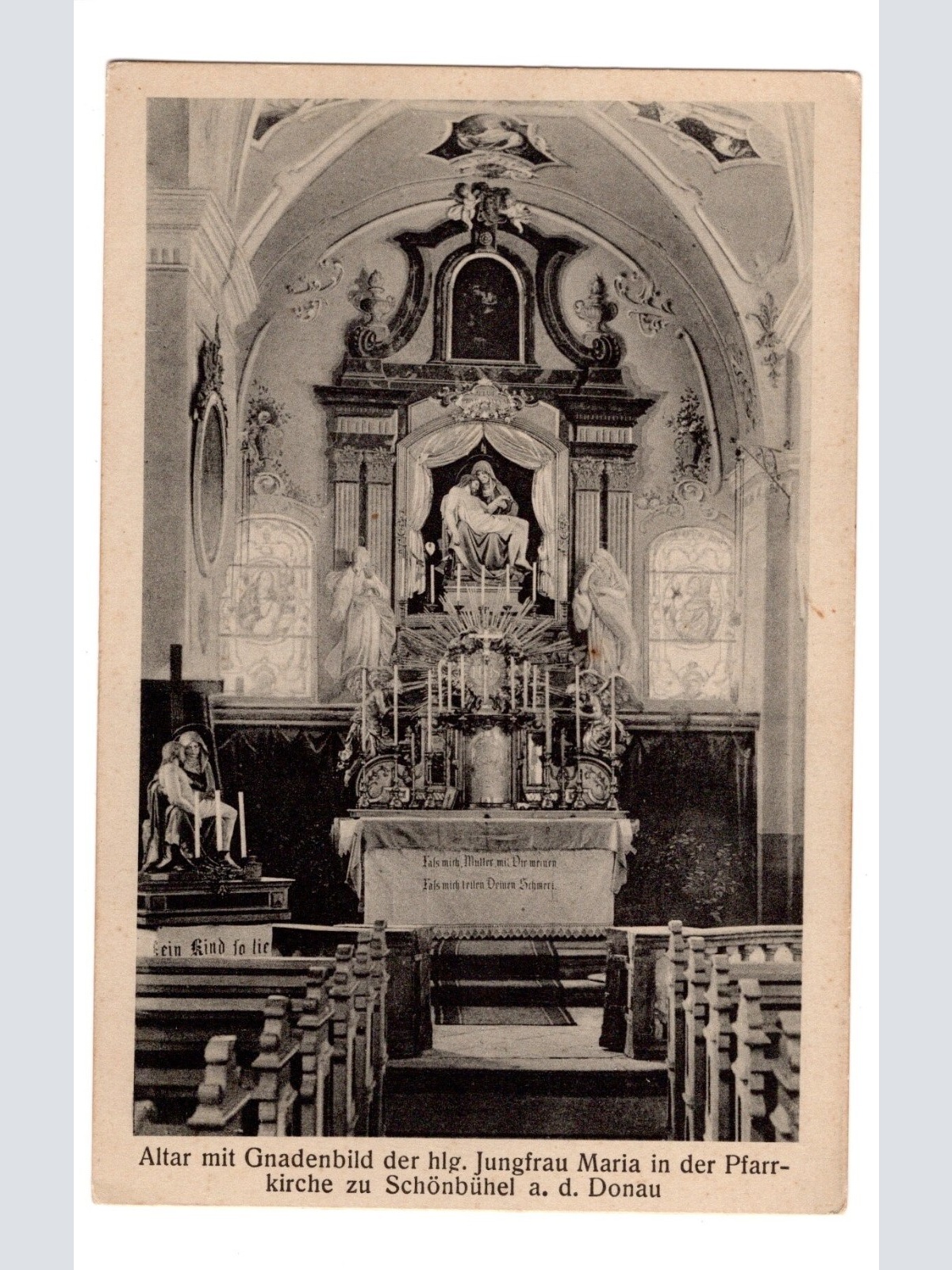 AK, Pfarrkirche Schönbühel an der Donau, Niederösterreich, Ansichtskarte (S5141)