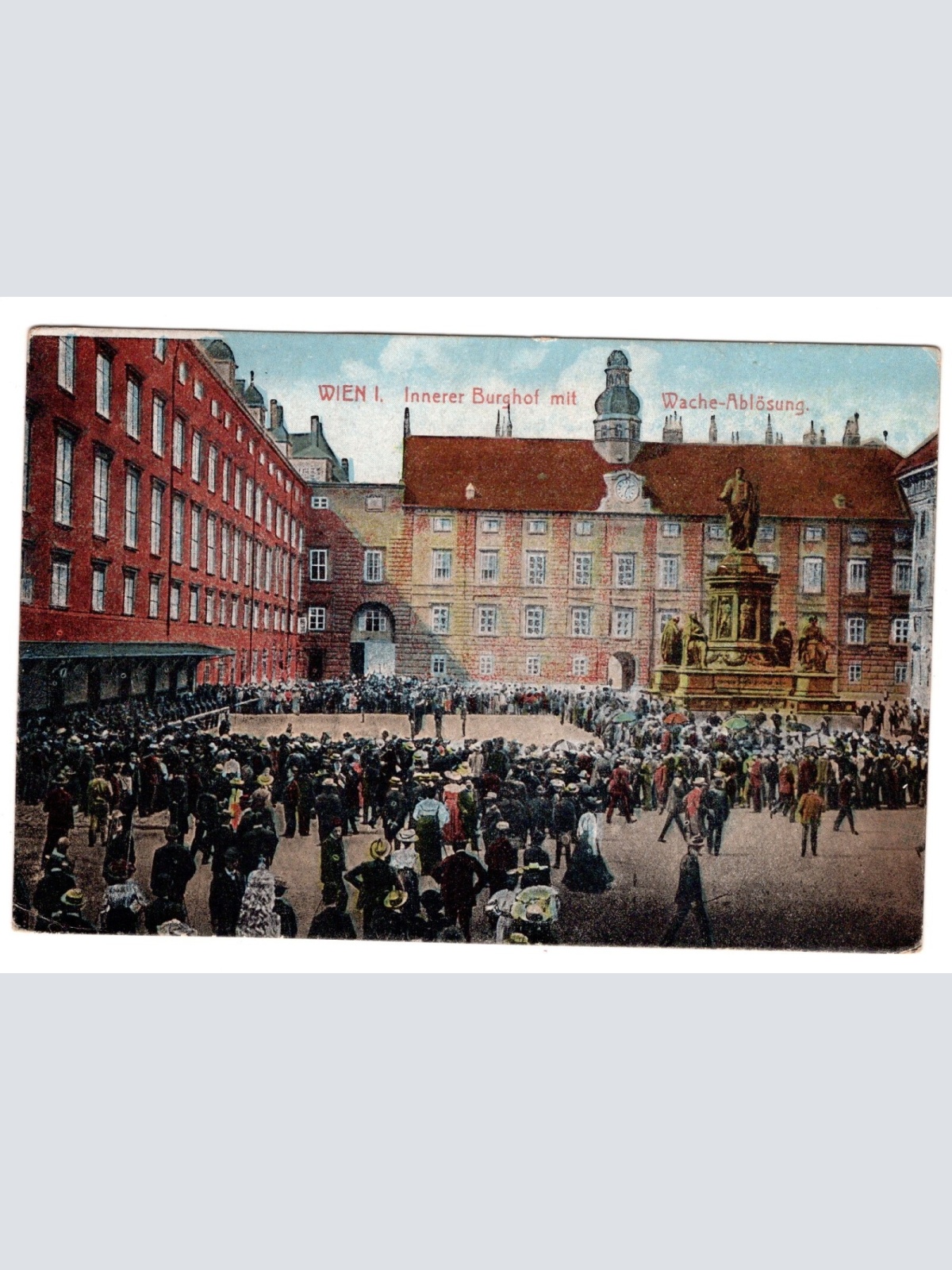 AK, Wien, Innerer Burghof mit Wache-Ablösung, Ansichtskarte (S5145)