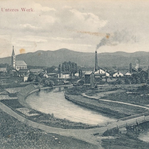 AK aus Zeltweg unteres Werk Steiermark Ansichtskarte (14068)