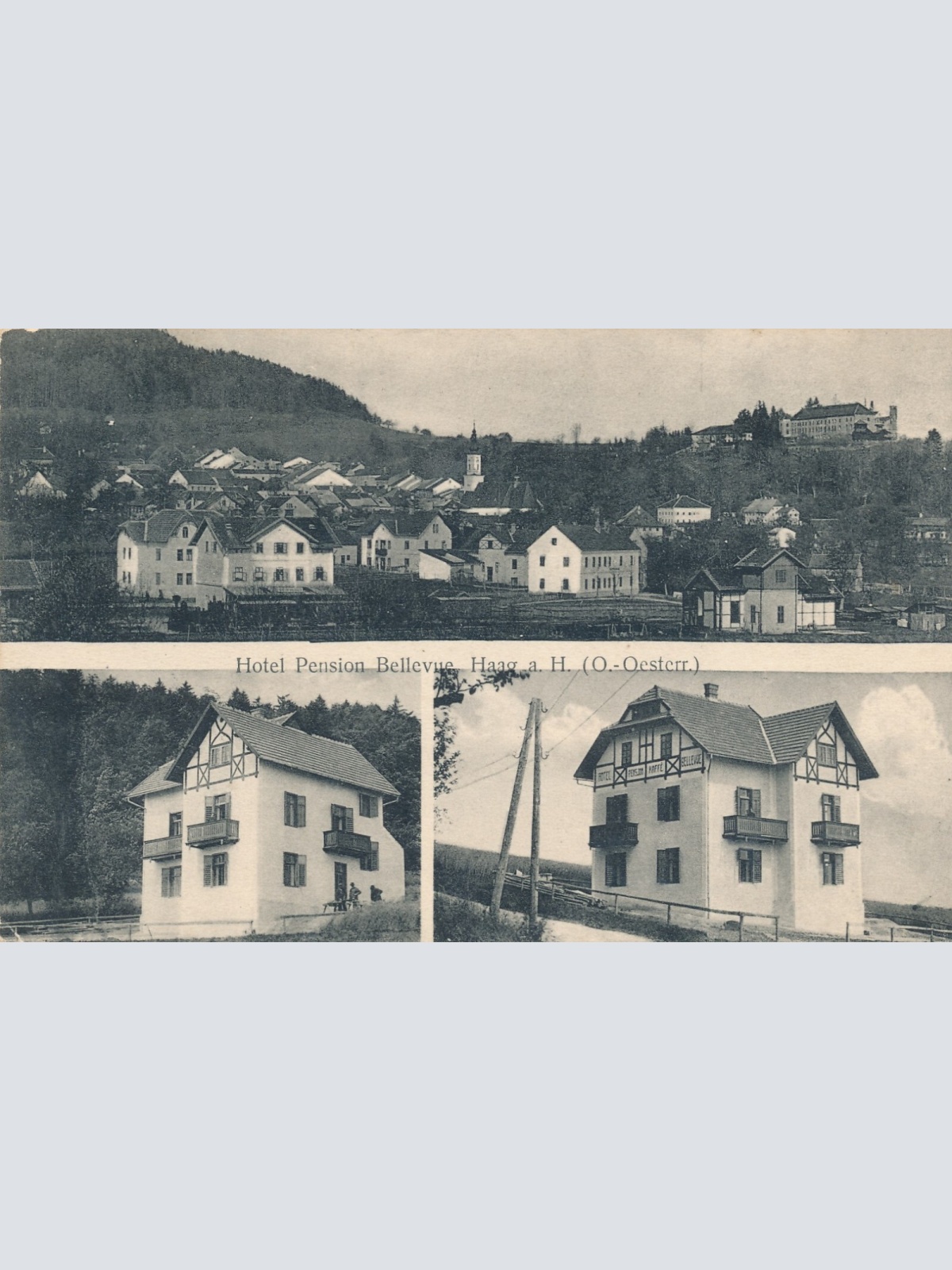 AK aus Haag am Hausruck Hotel Pension Bellevue Oberösterreich (13856)