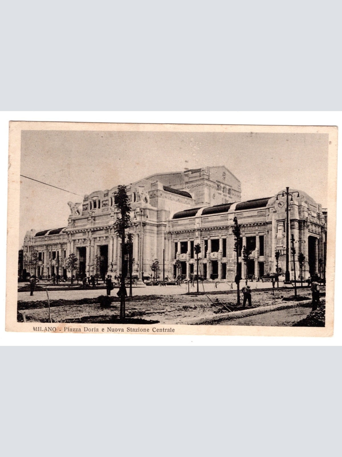 AK, Milano, Piazza Doria e Nuova Stazione Central Italien, Ansichtskarte (S5232)
