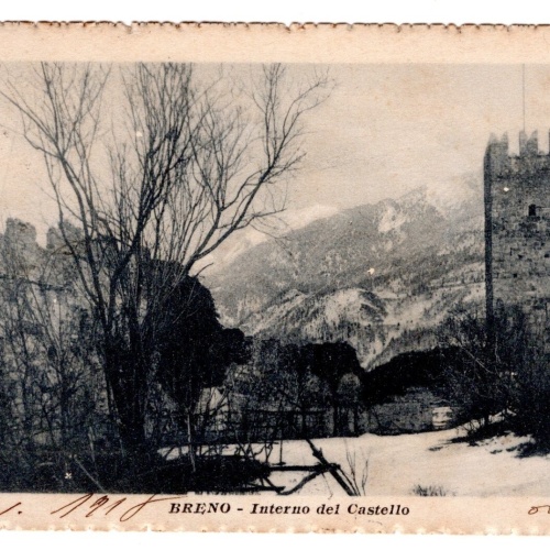 AK, Breno, Interno del Castello, Italien, Ansichtskarte (S5234)