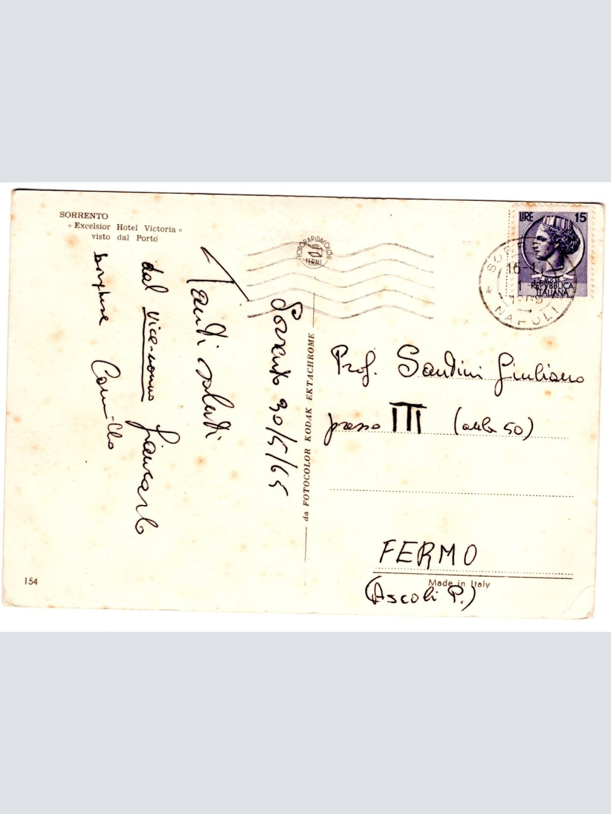 AK, Sorrento, Italien, Ansichtskarte (S5246)