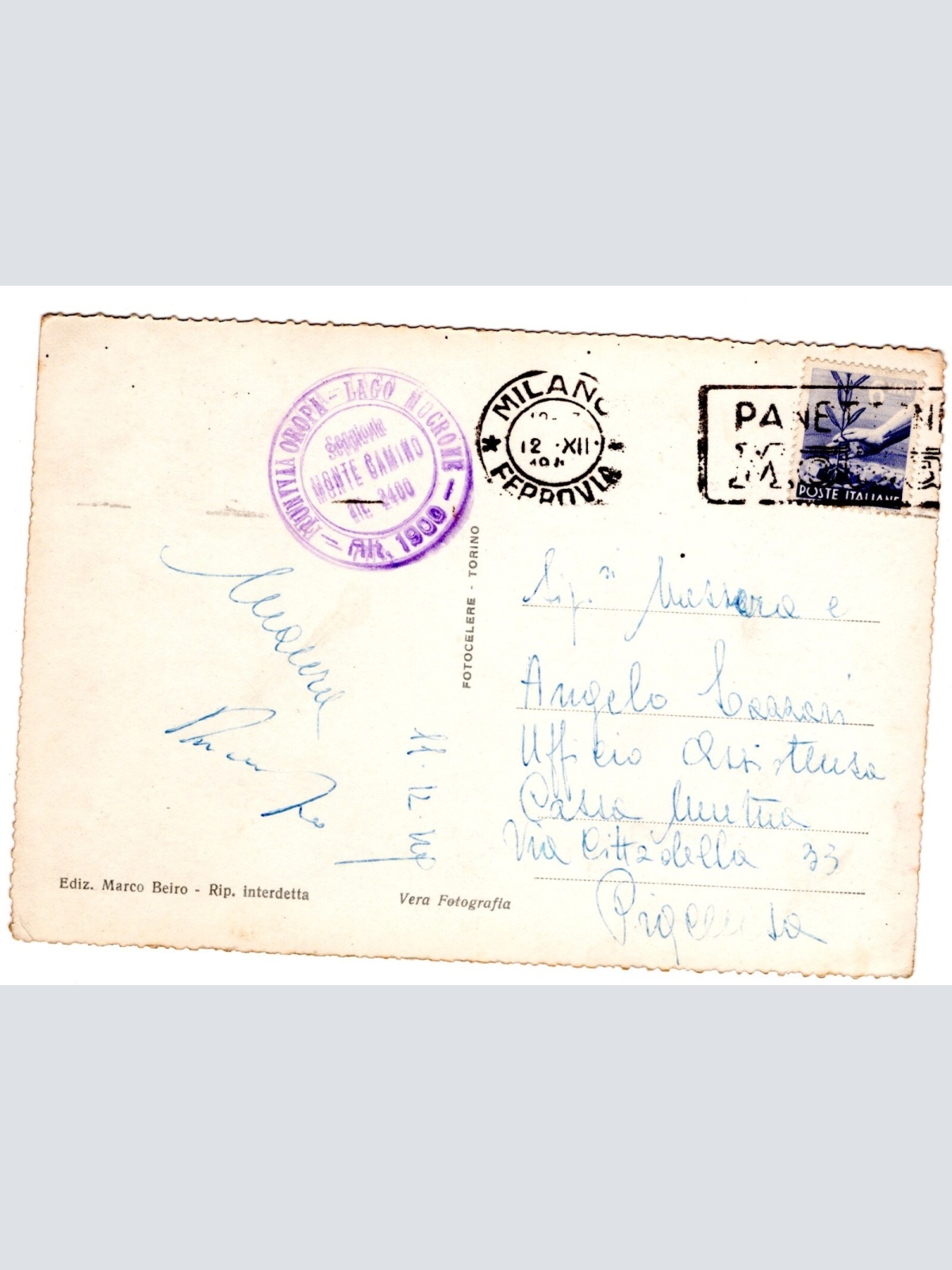 AK, Oropa, Biella, Italien, Ansichtskarte (S5256)