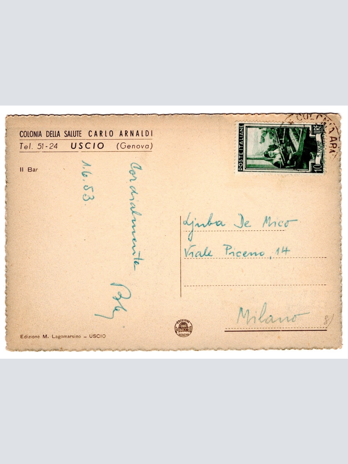 AK, Uscio, Genova, Italien, Ansichtskarte (S5259)