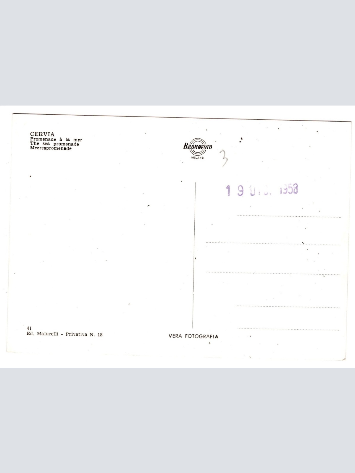 AK, Cervia, Italien, Ansichtskarte (S5284)