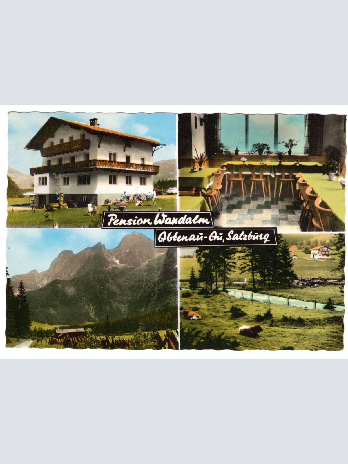 AK, Pension Wandalm, Abtenau, Salzburg, Ansichtskarte (S5300)