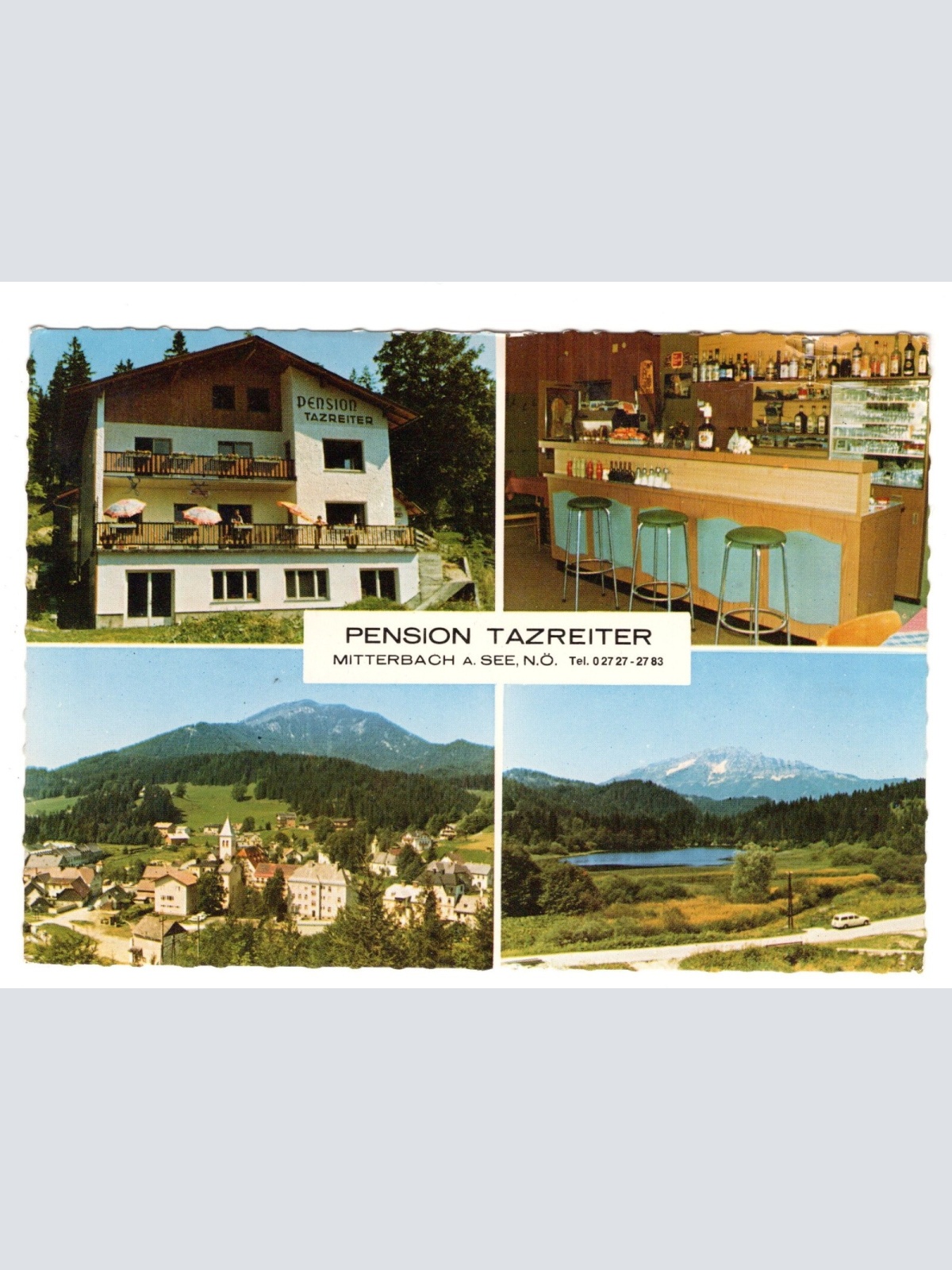 AK, Pension Tazreiter, Mitterbach am See, Niederösterreich Ansichtskarte (S5305)