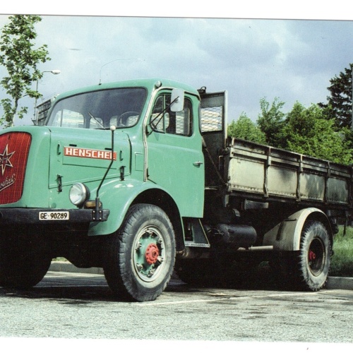 AK, LKW Henschel HS 120 AK, Ansichtskarte (S5311)