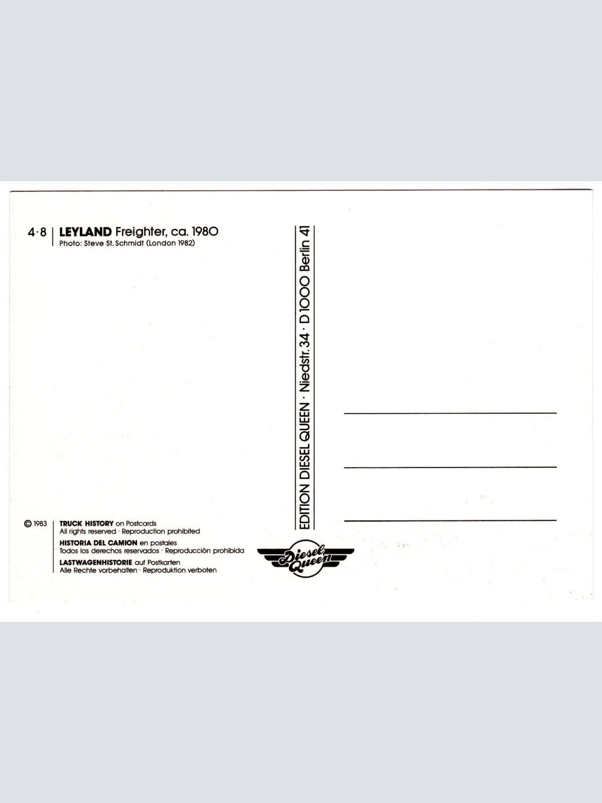 AK, LKW Leyland Freighter, Ansichtskarte (S5315)