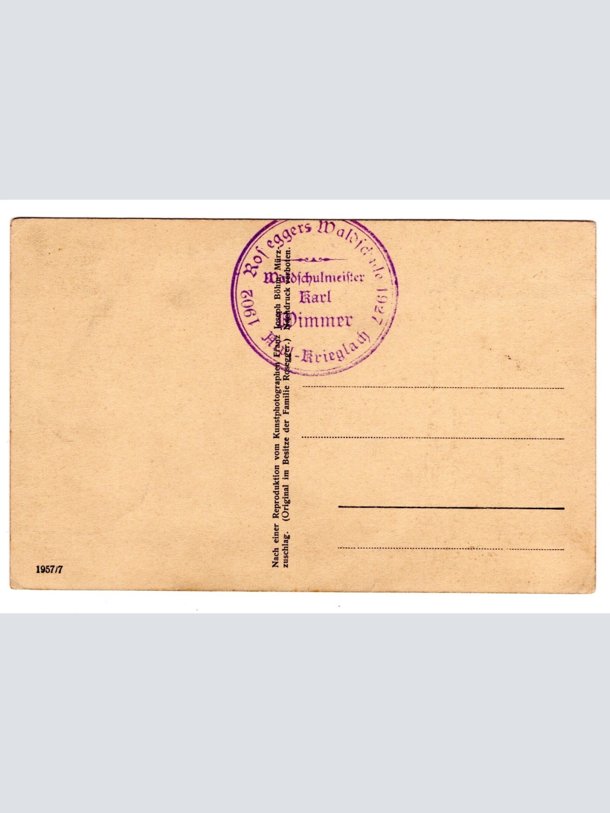 AK, Peter Rosegger als Waldbauernbub, Ansichtskarte (S5323)