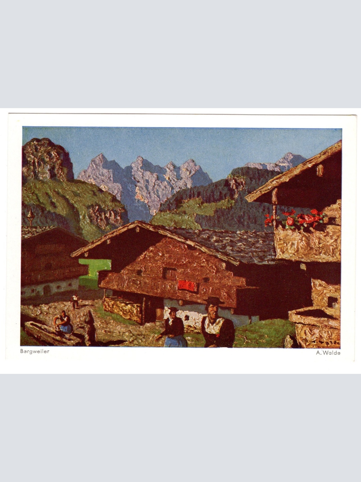 AK, Bergweiler, A. Walde, Ansichtskarte (S5331)